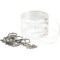 20-Pack 3-Inch Clear Round Acrylic Keychain Blanks, 1/8-Inch Thick Plastic Circles with 10 Metal Chains, Rings, and Clasps for Custom Keychains, Christmas Tree Ornaments, Crafting and Art Supplies